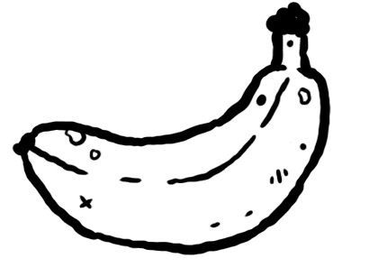 Banana card art