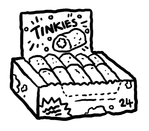 Box of Tinkies card art