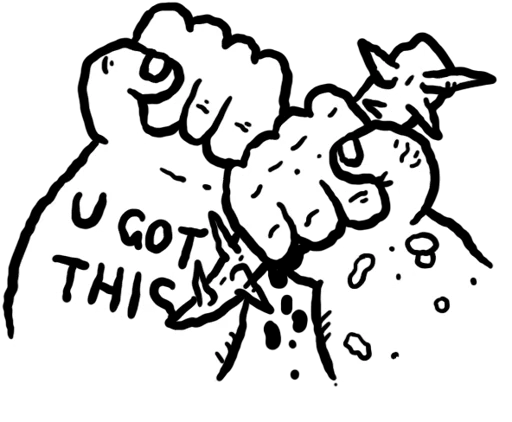 Encouragement card art