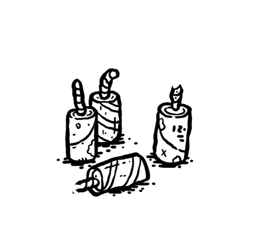 Firecrackers card art